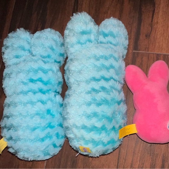 BUNDLE- Peeps Blue and Pink Plush Bunny Set - Picture 2 of 2